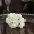 thumbnail image 4 of BalsaCircle 48 Ivory Faux Roses 4" Artificial Foam Flowers Stems Wedding Centerpieces, 4 of 8