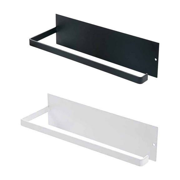 XYRSRUW Under Cabinet Paper Towel Holder, Adhesive Kitchen Tissue Rack, Wall Mounted Roll Dispenser, No Drilling Towel Organizer