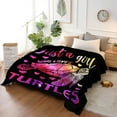 thumbnail image 2 of Star Sea Turtle Just Girl Loves Turtles Blanket Soft Blankets and Throws Flannel Cozy Lightweight Quilt Gift Perfect for Bed Sofa Couch-80 x60 Large for Adult, 2 of 6
