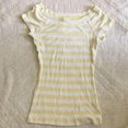 thumbnail image 2 of Jamsmile Women Tshirts Off‑Shoulder Striped T‑Shirts Boat Neck Raglan Short Sleeve Slim Casual Basic Tops, 2 of 3