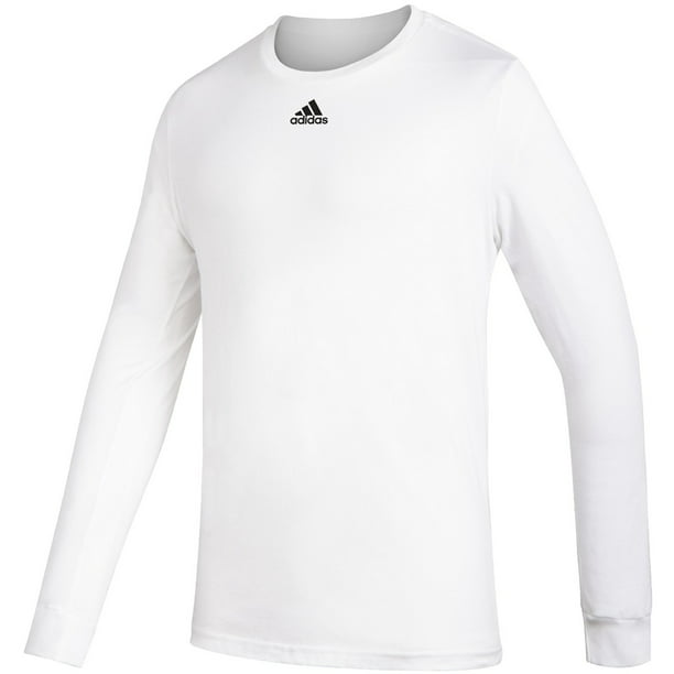 Adidas Youth Long Sleeve Amplifier Shirt White