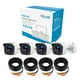 thumbnail image 2 of Kit Cámaras de Seguridad de 4 Cámaras HD 720p Bala color Blanco Metálicas, 2 of 4