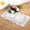 White, variant on Handmade Rectangle Doilies, 2-Piece Handmade Crochet Cotton Doilies Lace Table Crochet Placemats Coaster 10.6x16.9 inch(Beige)