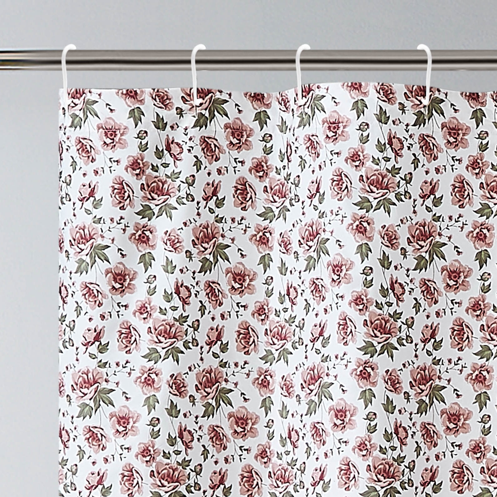 Betty Pink Roses 13-piece Shower Curtain Set