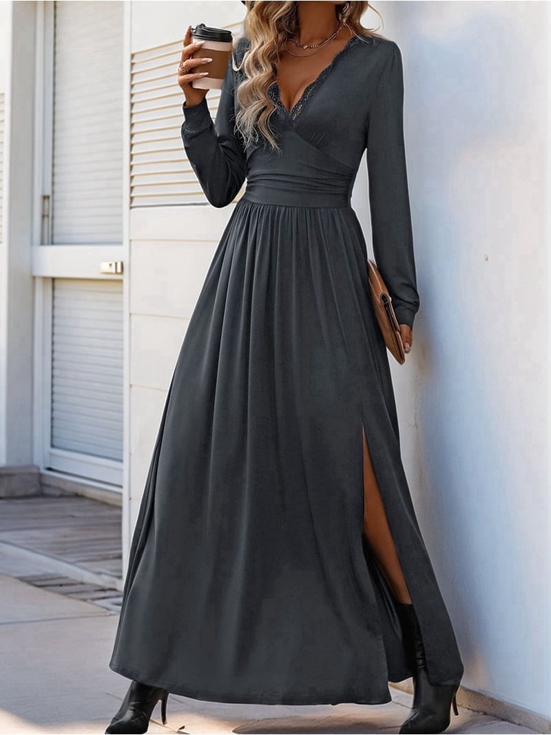 slim fit dress slacks The Charcoal Grey Wedding Suit