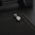 thumbnail image 4 of QQTDFG 20G Surgical Steel Stud Earring Heart CZ Cartilage Earring Helix Tragus Piercing-Style 8, 4 of 5