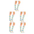 thumbnail image 3 of Sonducket 1 par de calcetines a rayas hasta la rodilla transpirabilidad calcetín fácil de combinar calcetín botas medias para disfraz de fiesta Type2 NO2 Sonducket CBP288835, 3 of 6