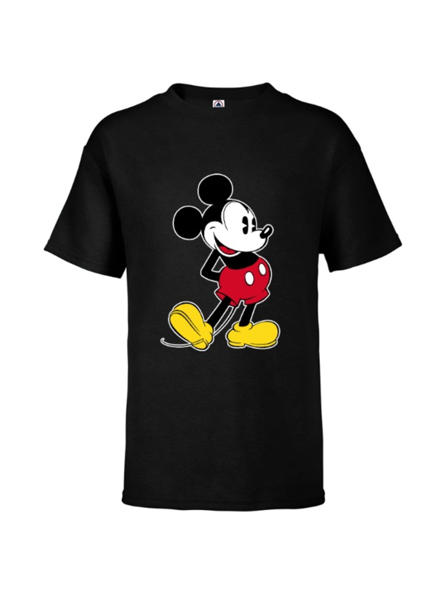 Disney Youth Boys T Shirt Tee Top Mickey Mouse Big Face Black Size 3T 