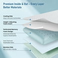 thumbnail image 5 of MARNUR Cooling Gel Memory Foam Pillow, Neck Support Pillow for Side, Back, Stomach Sleepers, Extra Height Pad for Personalized Comfort, 27.5" x 15.7", 5 of 10