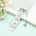 thumbnail image 3 of 2PCS Cat Bookmarks, Cat Gifts for Women, Kitten Stainless Steel Book Marker, Funny Book Mark Cute Book Lover Gifts Thanksgiving Day Birthday Gifts for Women Men Teachers Friends (2pcs I), 3 of 12