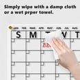 thumbnail image 6 of Acrylic Calendar Board Magnetic Dry Erase Monthly Planner For Refrigerator Home Message And Schedule Organization With Markers, 6 of 9