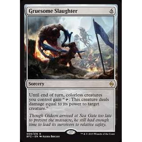 MtG Battle for Zendikar Rare Gruesome Slaughter (Foil) #9