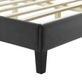 thumbnail image 5 of Modway Leah Chevron Tufted Performance Velvet King Platform Bed in Charcoal, 5 of 8