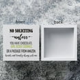 thumbnail image 3 of Zomyto 5x5 Inches No Soliciting Wooden Box Sign Decorative Funny Home Entrance Reminder Wood Box Sign Home Decor Housewarming Gift, 3 of 7
