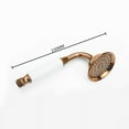 thumbnail image 6 of Brass Golden Rainfall Shower Head Rose Gold Handheld Shower Bathroom Replace Rain Showerhead Antique Brass Showerhead Accessory, 6 of 6