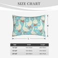thumbnail image 6 of EasygdpWhite Geese And Flower Polyester Fiber Double-Sided Pillowcase,Super Soft,Comfortable And Luxurious Pillowcase,Not Easy To Break Or Deform- 20"X30", 6 of 9