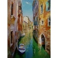 thumbnail image 2 of Sviridov, Sergei 25x32 White Modern Wood Framed Museum Art Print Titled - Venice Memories VII, 2 of 4