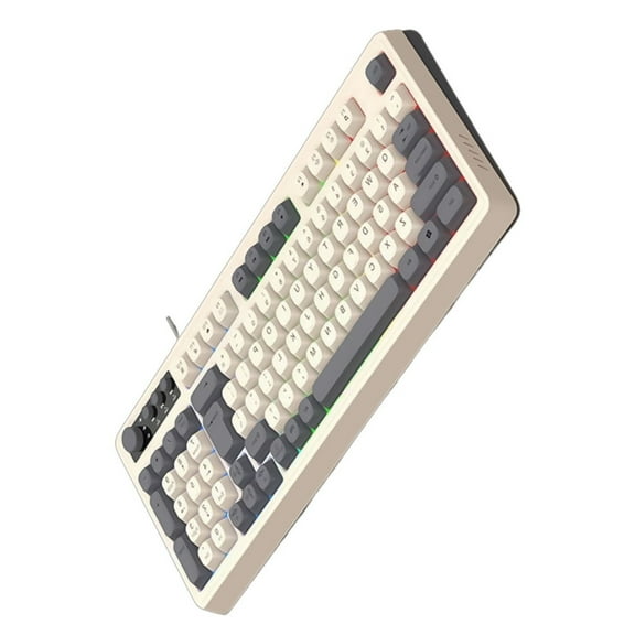 Gaming Keyboard 98Key USB Keyboard Multiple ARGB Modes for Desktop Laptop