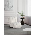 thumbnail image 2 of Meridian Furniture Swoon Cream Faux Sheepskin Accent Chair, 2 of 7