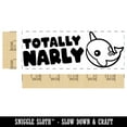 thumbnail image 2 of Totally Narly Narwhal Gnarly Good Awesome Teacher Student School Self-Inking Rubber Stamp Ink Stamper - Pink Ink - Large 2-3/4 Inch, 2 of 7