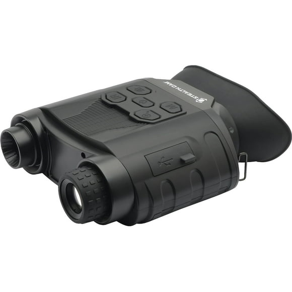 STEALTH CAM DNVB F1.4 Infrarouge LED Basse Lumière 1.3MP Photo & 640x480 Capture Vidéo Grossissement 9X Portée 440 Pieds Jumelle de Chasse Numérique Réglable Durable