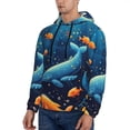 thumbnail image 3 of Lsque Whimsical Underwater Fantasy Pattern Casual Men's Hoodie,Hooded Sweatshirt with Kangaroo Pocket,Pullover Hoodie-XX-Large, 3 of 7