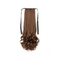thumbnail image 1 of Peluca de cola de caballo, pelucas realistas de fibra de alta temperatura, peluquín rizado Artificial, resistente al calor, Invisible, sin Cuidado del cabello Marrón claro, alargamiento 58 cm Minnieouse CE014651-12, 1 of 6