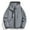 Grey, variant on Sentmoon Winter Coats Plus Size Hooded Neck Long Sleeve Running Jackets for Women Zipper Solid Color Windproof Waterproof Women Clothes Fall and Winter Fashion for Running and Hiking