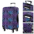 thumbnail image 5 of Purple and Blue Damask Pattern Luggage Cover Fashion Suitcase Cover Baggage Covers Fit 25-28 Inch Luggage (Go Travel), 5 of 5