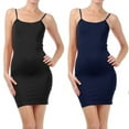 thumbnail image 2 of Women's Basic Seamless Camisole Slip Dress - Long Spaghetti Strap Cami, 2 of 4
