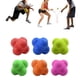 thumbnail image 4 of Soidarity Pelota de entrenamiento Hexagonal de 3 uds., pelota de reacción divertida para exteriores, pelota de silicona para coordinación de agilidad, Gimnasios en casa rosado Soidarity HW4311-06, 4 of 6