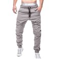thumbnail image 1 of ICHUANYI Clearance Men Sweatpants Casual Elastic Joggings Sport Solid Baggy Pockets Trousers(Gray, M ) Ichuanyi Ichuanyi, 1 of 7
