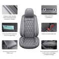 thumbnail image 6 of OTOEZ Universal Car Seat Covers 5 Seats Full Set Automotive Leather Car Seat Cushion Waterproof Front Rear Seat Cover Protector, 6 of 10
