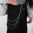 thumbnail image 3 of MIPCASE punk pants chains Pant Chain Hip Hop Alloy Stage Performance Women Trousers, 3 of 8