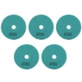 thumbnail image 1 of Kit de 5 discos de pulido húmedo de diamante de 4 pulgadas, discos de pulido suaves para mármol, granito y cerámica, grano 2000, 1 of 14