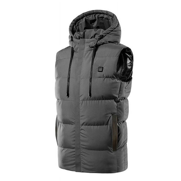 Chaleco calefactor inteligente de siete zonas con capucha para hombre, novedad de invierno, venta al por mayor