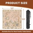 thumbnail image 2 of Mahjong Mat 31.5" x 31.5" Decorative Oriental Floral Vases Pagoda Non-Slip Noise Reduction American Mahjong Tiles Table Cover for Dominoes Poker Card Board Games Gift, 2 of 8