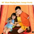 thumbnail image 6 of Gymax 40'' Kids Hanging Chair Swing Tent Set Hammock Nest Pod Seat Orange, 6 of 10