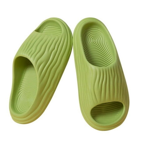 

QWZNDZGR New Women Men Slippers 2023 Summer Beach Ourdoor Slides Indoor Home Slippers Thick Platform Shoes Fashion Soft Flip Flops Female