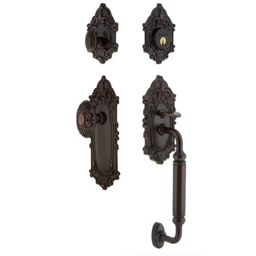 Grandeur 819299 Grande Victorian Solid Brass Rose Keyed Entry Single Cylinder Sectional