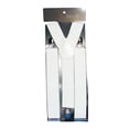 thumbnail image 1 of TABLZONE Bretelles en Forme de Y pour Hommes Réglables Clip-on 1Ensemble Blanc Utilitaire, 1 of 3