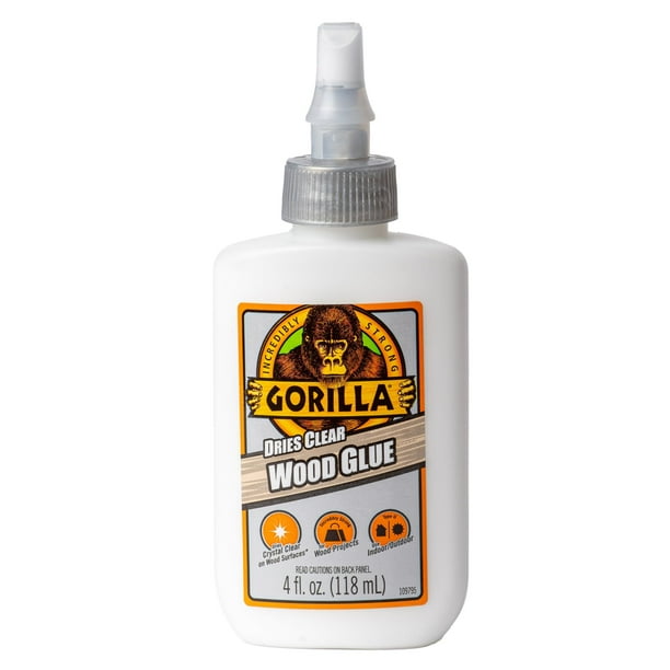 Pegamento para madera GORILLA de alta resistencia, resistente al agua, 118 ml