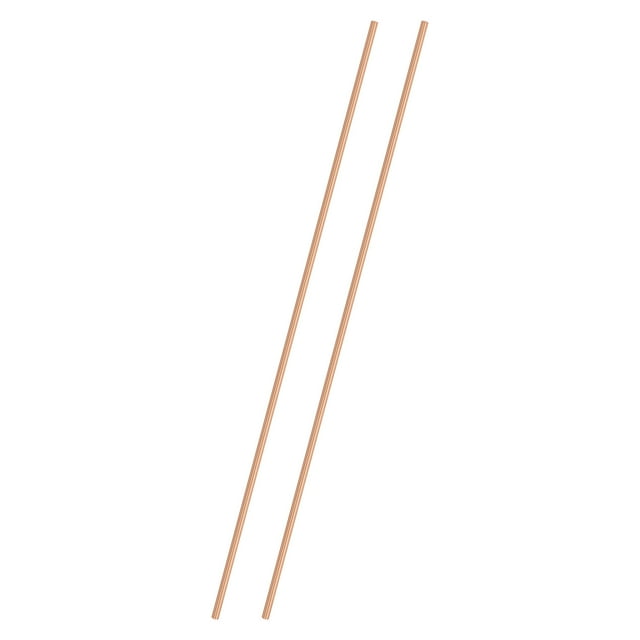 Uxcell 2-Pack Barra Redonda de Cobre 3mm x 250mm T2 Cobre