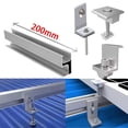 thumbnail image 2 of Solar panel PV profile Alu mounting rail Flat roof Metal roof Solar rail, 2 of 5