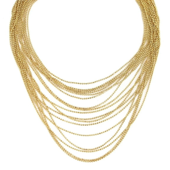 1928 Jewelry Gold Multi Chain Necklace 14.5
