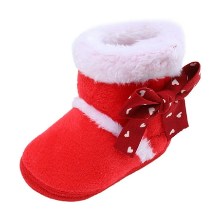 

XINSHIDE Shoes Toddler Boys And Girls Plush Snow Booties Warming Shoes Baby Soft Boots Infant Baby Shoes Unisex Baby Shoes