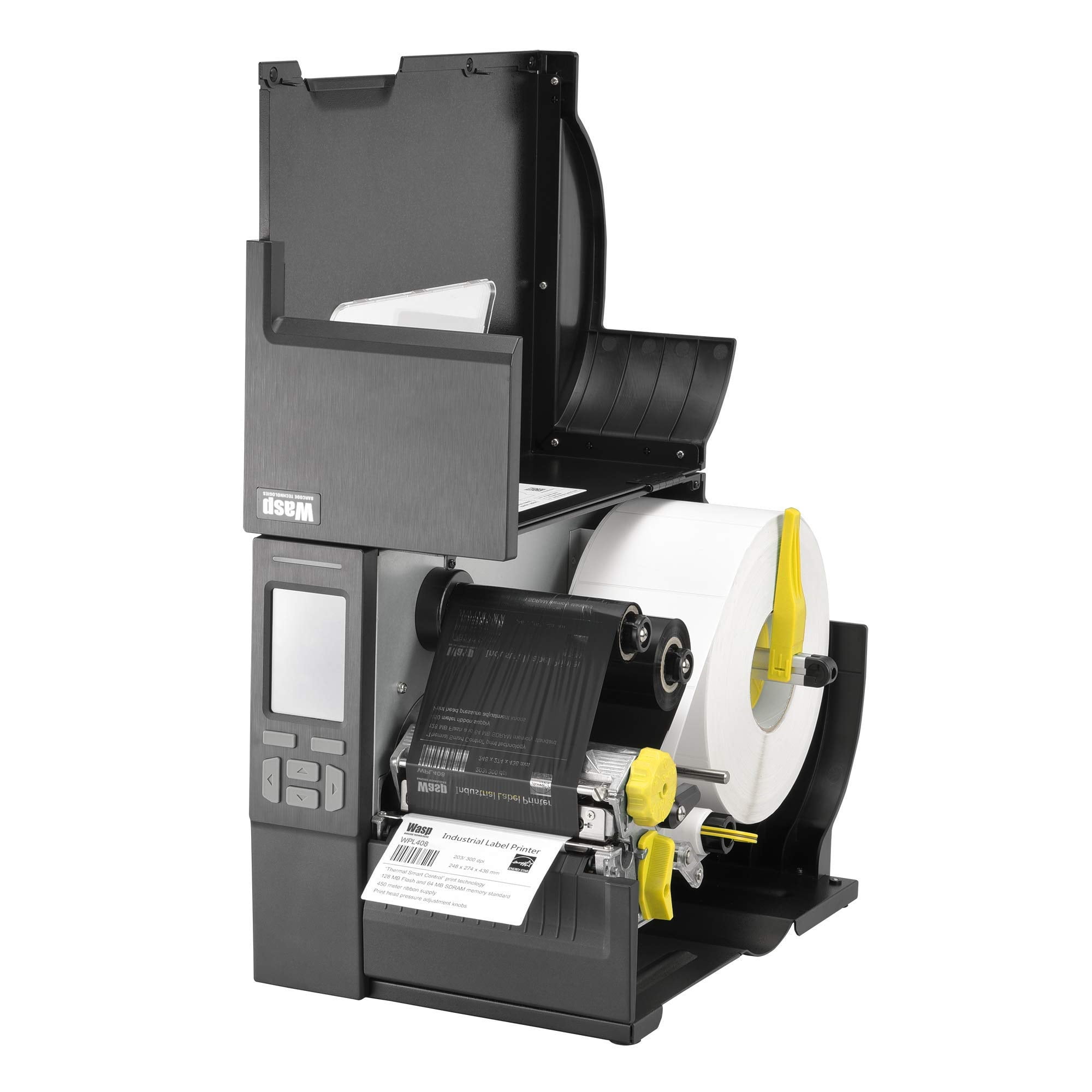 Wasp WPL408 Industrial Direct Thermal/Thermal Transfer Printer Label Print Ethernet USB Serial 633809007170