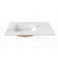 thumbnail image 2 of Castello USA Cassandra 36" Ceramic Porcelain Vanity Top with White Left Basin, 2 of 5