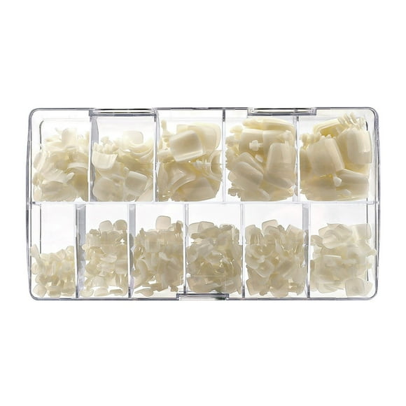 MKHSQHDG Today's Deals Acrylic False Toenails Full Cover Artificial French Toenails Press on Toenail Tips for Nail Salons and Diy Foot Decoration