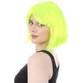 thumbnail image 3 of Banana Costumes Goods C-01-001-005 Classic Flapper Wig, Neon Green - One Size Fits Most, 3 of 5